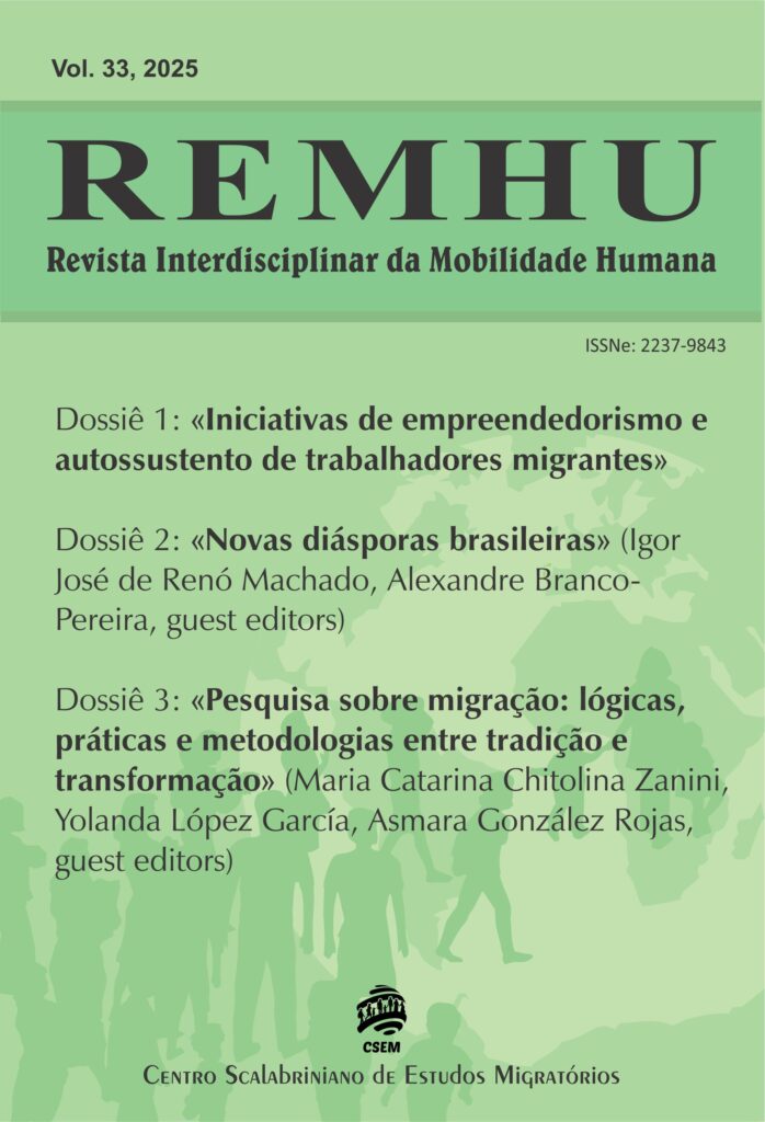 v. 33 (2025): REMHU, Revista Interdisciplinar da Mobilidade Humana v. 33 (2025): REMHU, Revista Interdisciplinar da Mobilidade Humana